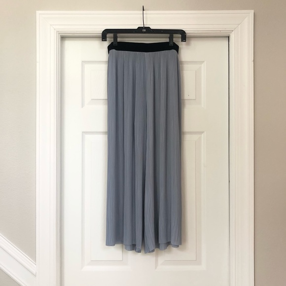 ZARA Pleated Culottes Trousers Cropped Pants - Picture 10 of 16